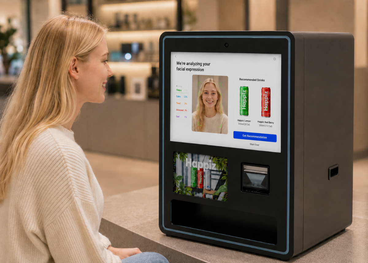 A shopper using FLAGSHOP MINI in person